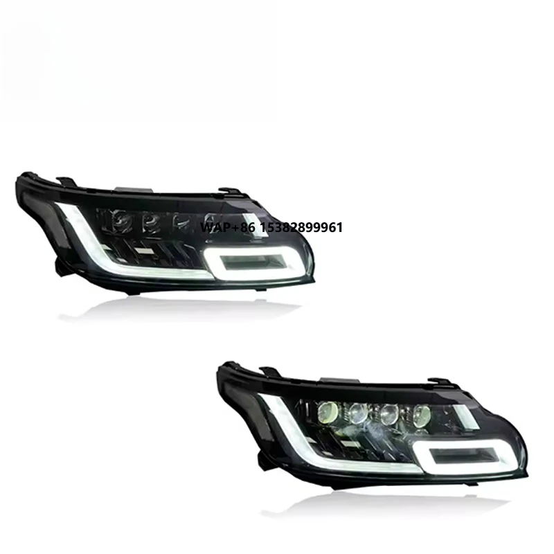 

SJC Upgraded Automotive Headlight Assembly for Range Rover Sport L494 Headlights 2014-2017 Daytime Running Light Plug and Play