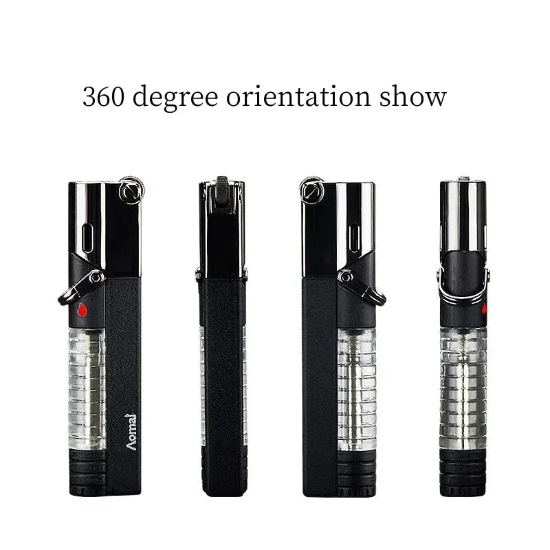 Mini Torch Lighter Refillable Butane Gas Lighters Smoking Outdoor Ignition Cigarette Cigar Lighter Kitchen Gadgets Men's Lighter