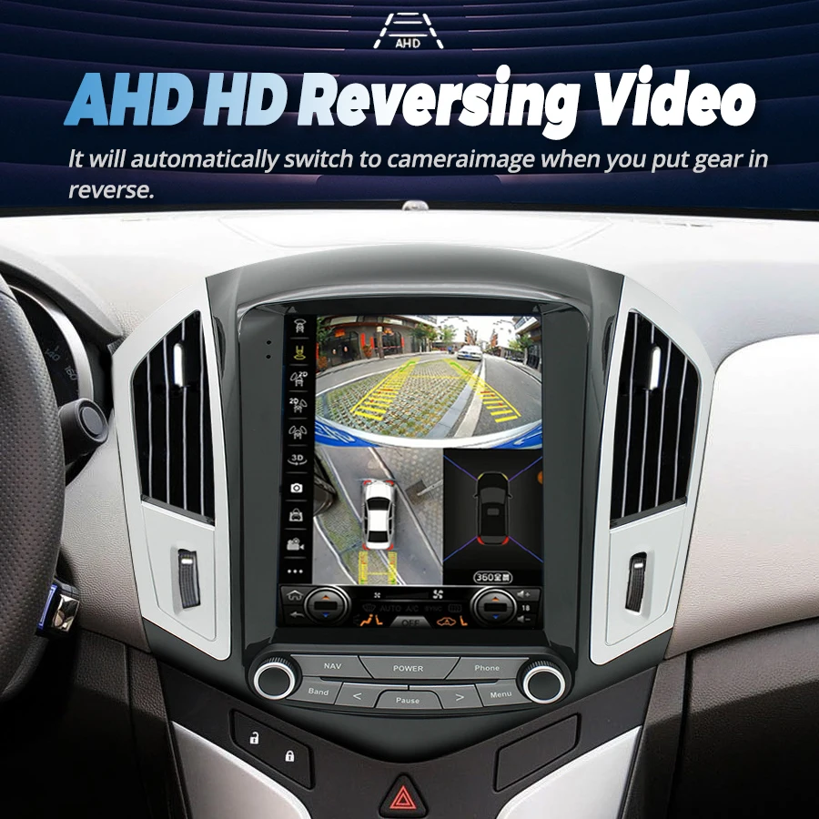 NaviRider Android 14.0 Car Play Tesla Screen For Chevrolet Cruze 2012 2015 GPS Multimedia Video Player Speaker Stereo Audio 256G