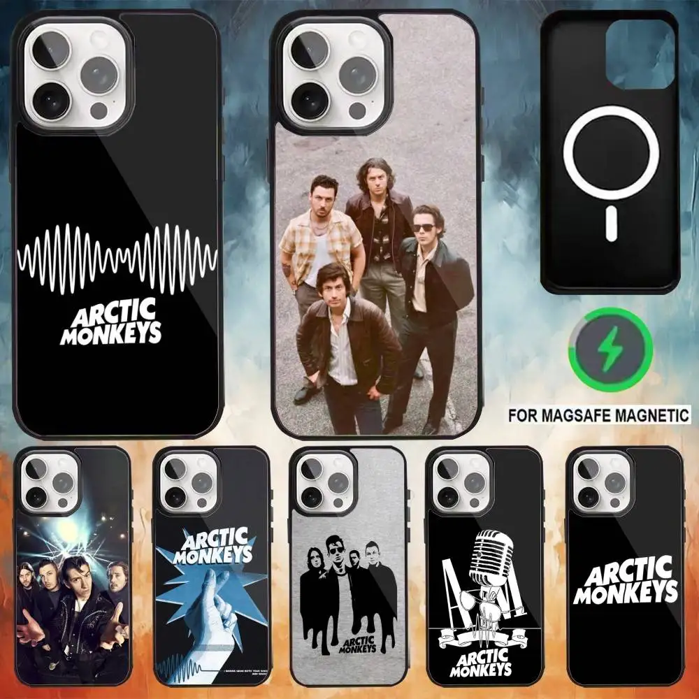 Arctic Monkeys Band Phone Case For iPhone 17,16,15,14,13,12,Plus,Pro,Max for Magsafe Magnetic Wireless Charging