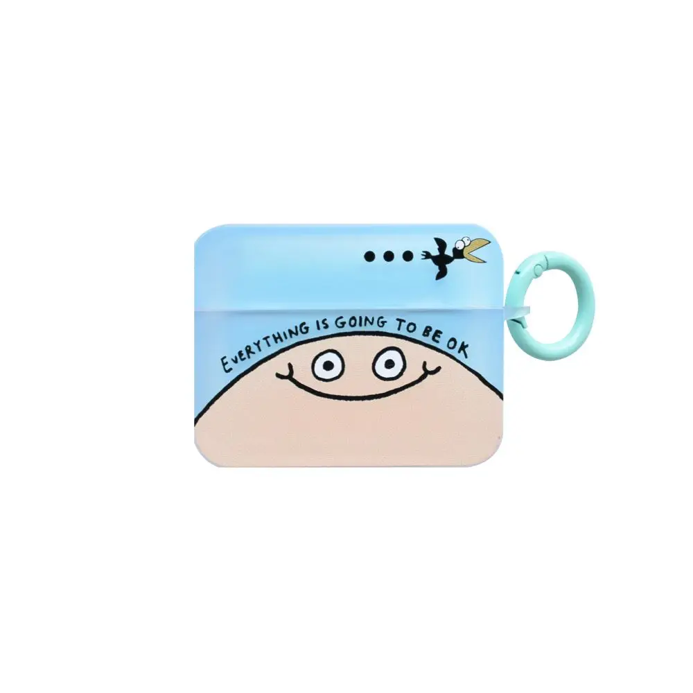 

For Airpods 1 2 Pro 2 Earphone Case Creative Cute Smiling Face with Strap Pendant Protective Cover Anti-fall Shell For Airpods 3