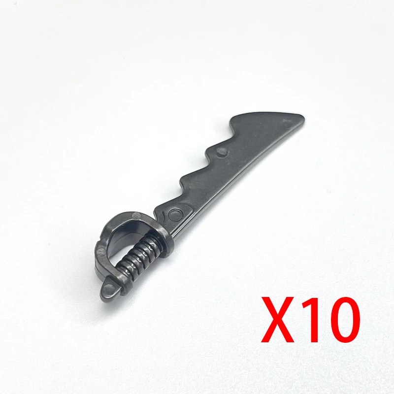 Figurines d'armes militaires médiévales, blocs de construction, accessoire de soldat, chevalier, lance, épée, casque, arbalète, armure initiée, jouets en brique