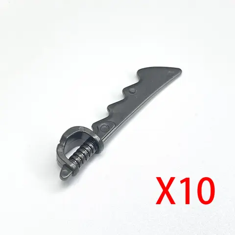 Medeltida militära vapen figurer byggstenar soldat tillbehör riddare spjut svärd hjälm armborst axel rustning tegelsten leksaker 8 best sales Lego medeltida vapen - №2