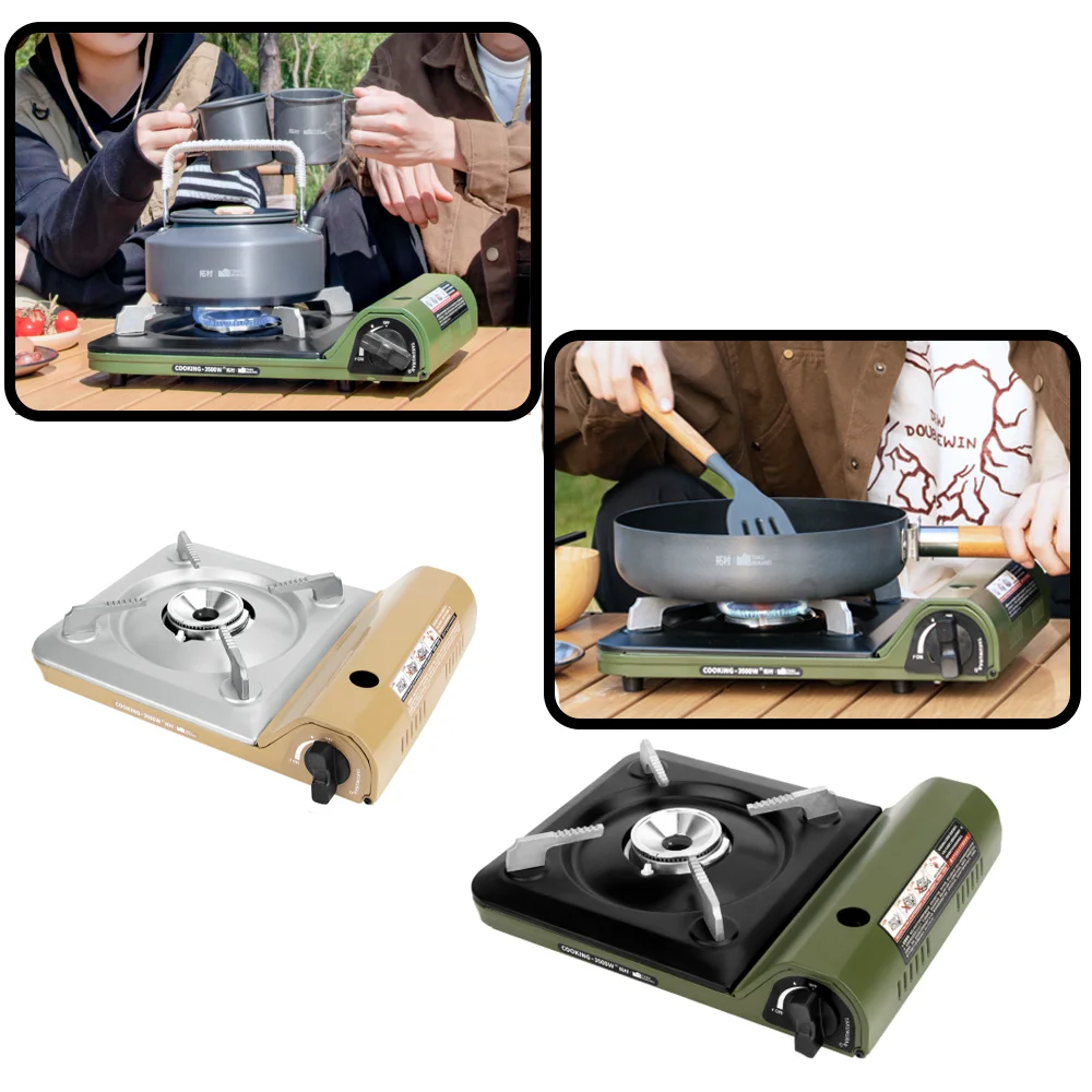 

Outdoor camping picnic hiking home potluck, ultra-thin portable cassette stove, suitable for a variety of pots and pans