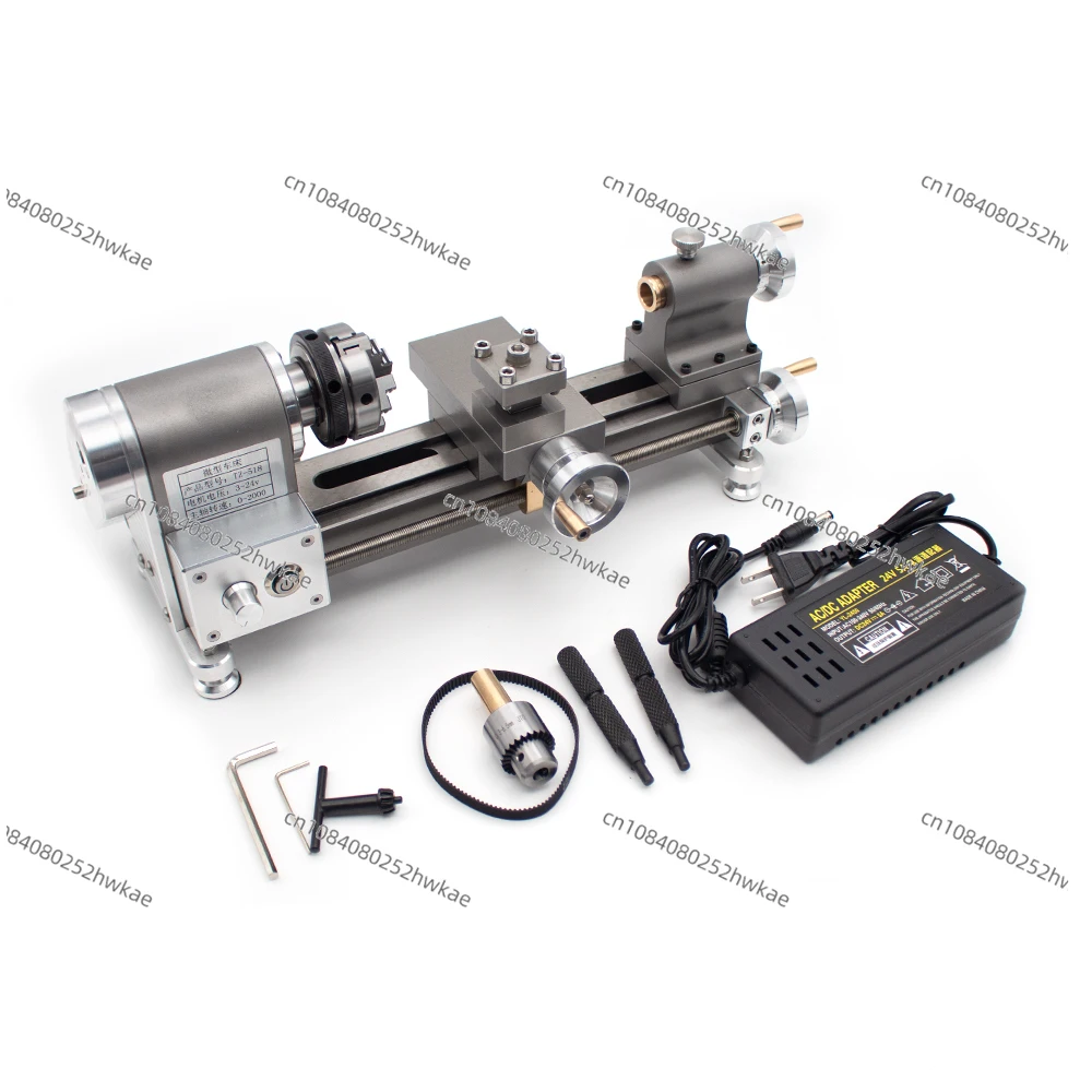 Multi-function Precision Mini Lathe Machine For Wood & Metal - 50mm Chuck, 0-2000 RPM Stepless Speed