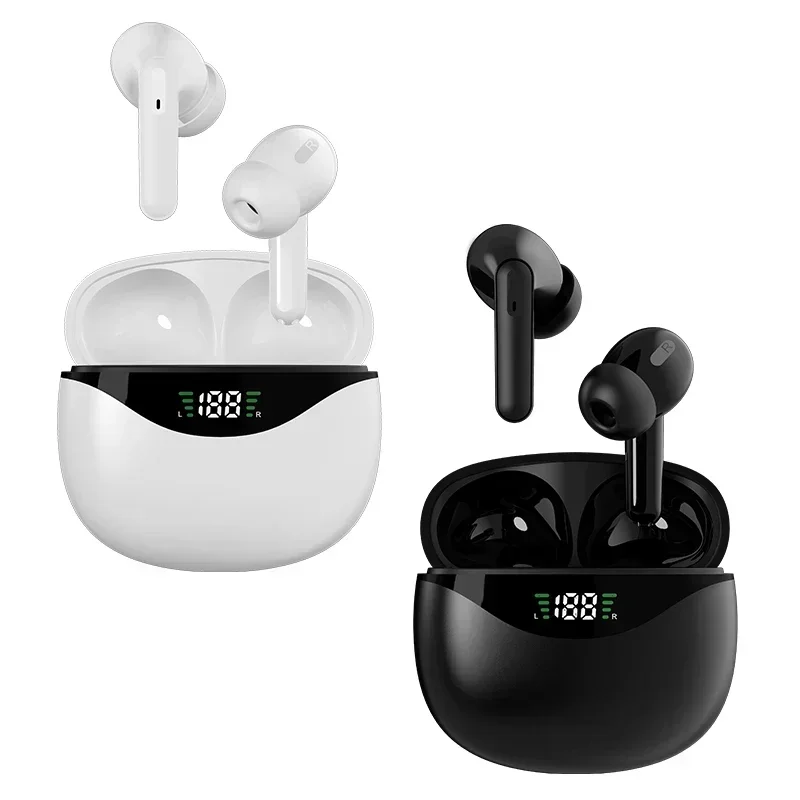 

TWS Fone Bluetooth Wireless Bluetooth Headset Original Headphones Wireless Earphones for IOS Android LED Display Earbuds by Mic