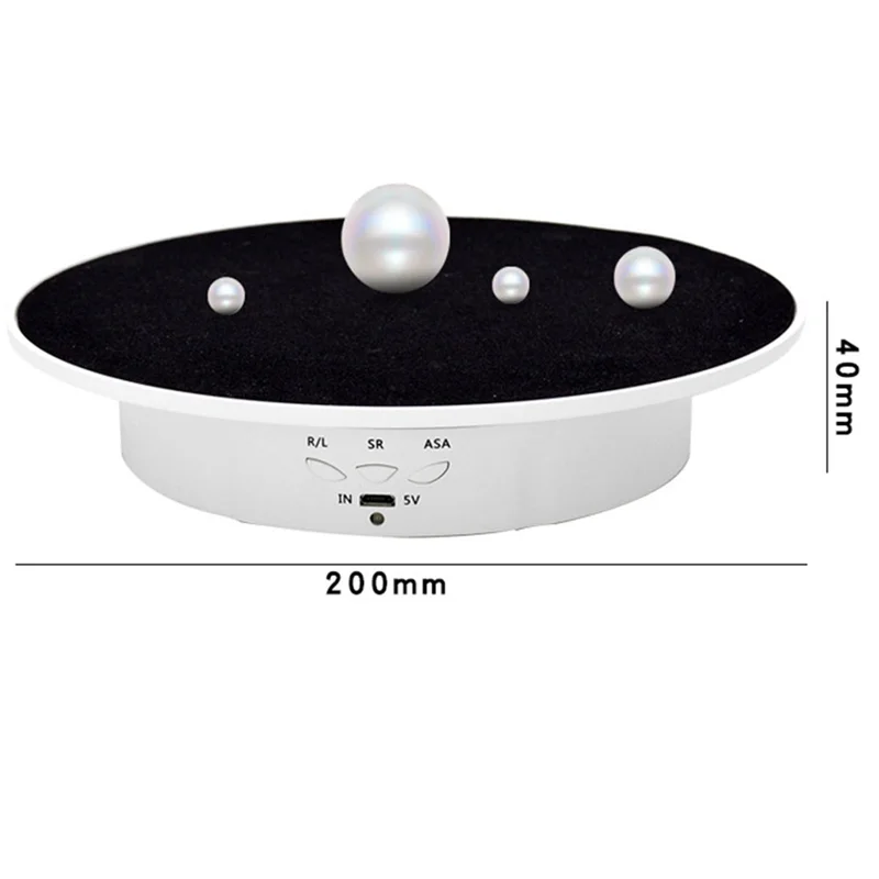 A13E-Rechargeable Automatic Revolve Live Jewelry Artifacts Video Electric Rotational Table Panoramic Display Table