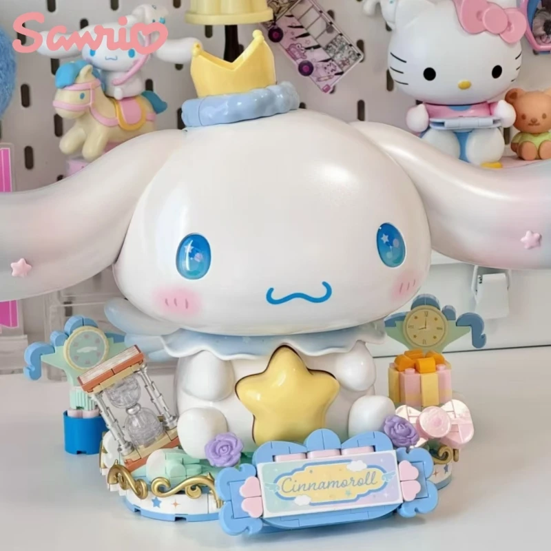 

Конструктор Sanrio: Аниме-фигурка Синаморолл «Сонный малыш» — сборная подвижная модель-головоломка, коллекционная игрушка, подарок