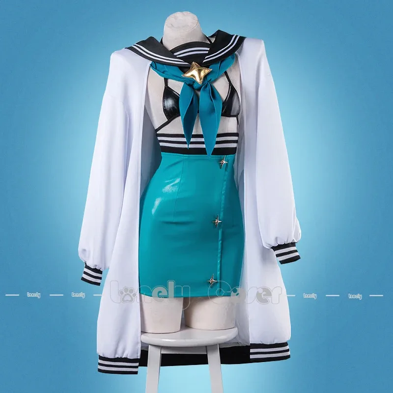 

ff34Mahou Shoujo ni Akogarete Akoya Matama Cosplay Costume Wig Magia Baiser Gushing Over Magical Girls Loco Musica Utaboshi Pear