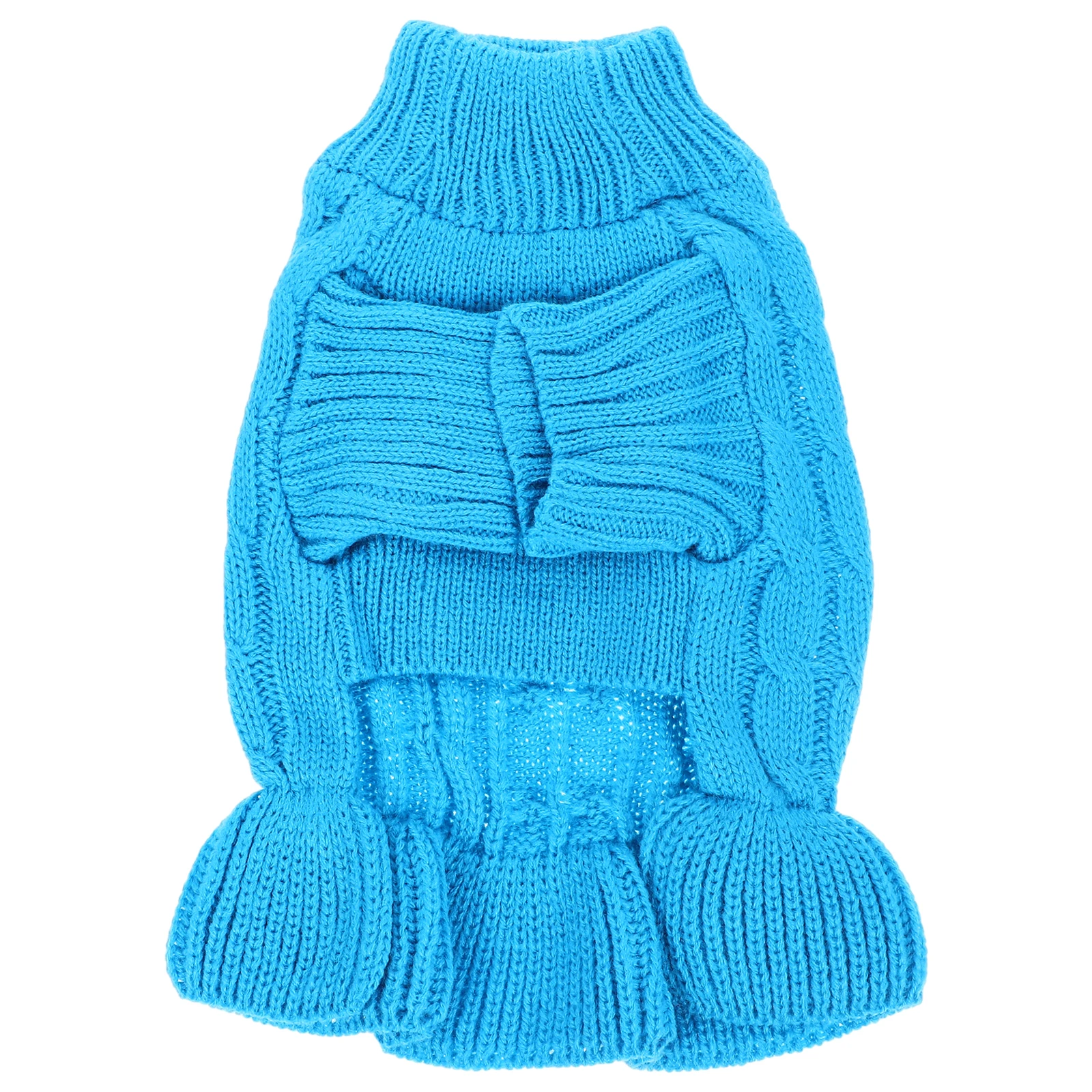 

High-neck Pet Sweater Warm Dog Clothes S Size Acrylic Comfortable Winter Costumes Cozy Puppy Vest Pet Supply Dog Decor