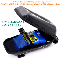 For Paralleling Extra Expansion XiaoMi M365 1s Pro Mi3 Ninebot Max G30 with Battery Bag 36V 4.4Ah 6.8Ah 48V 6Ah 10Ah Battery