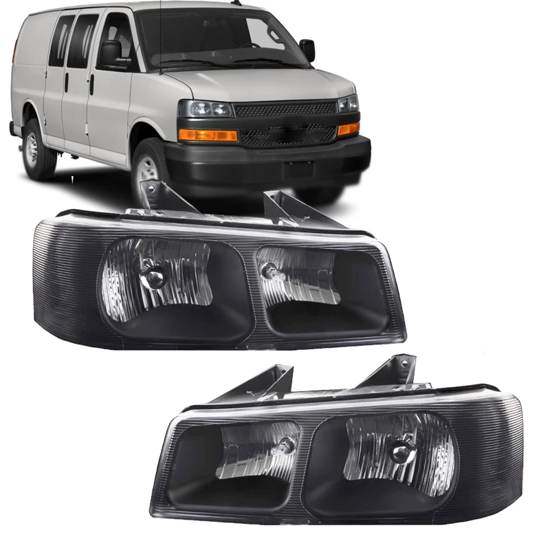 Headlight Brake Signal Light For Chevrolet Express 1500 2500 3500 GMC Savana Van 1500 2500 3500 2003-2019 Headlight Without Bulb