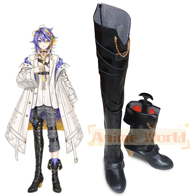 Virtual YouTuber Aster Arcadia Cosplay sapatos, Custom Made botas, Halloween Carnaval