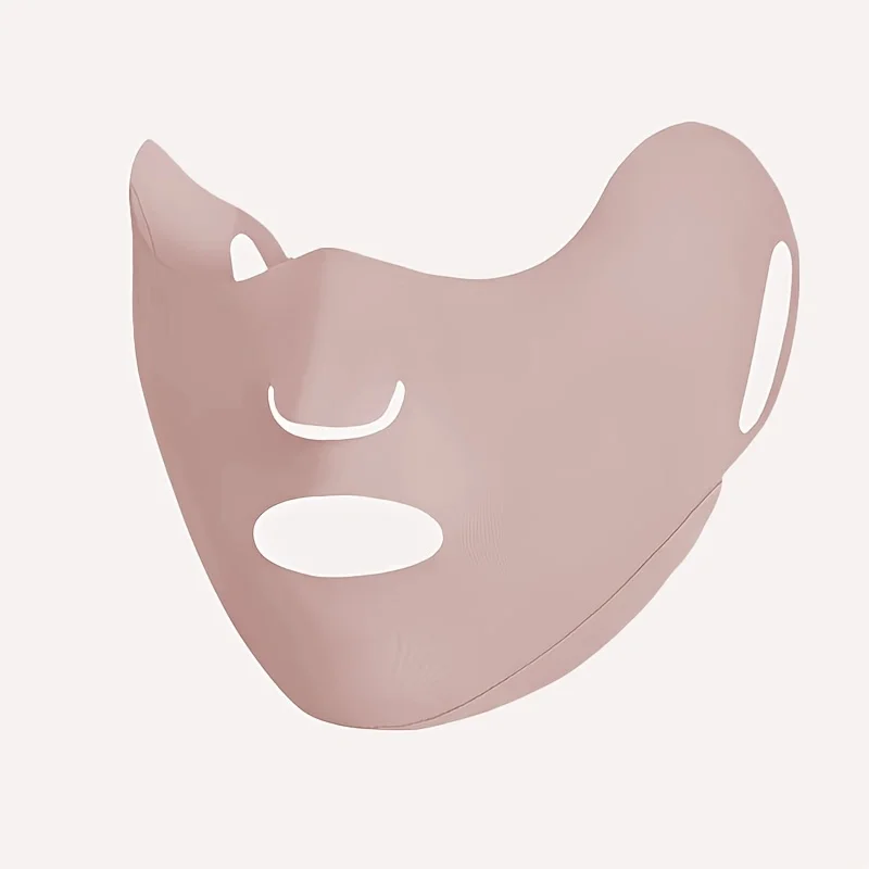 2 Stück Sommer-Gesichtsmaske aus Eisseide, Unisex, dünn, schnell trocknend, atmungsaktives Kopftuch mit Öffnungen für Augen, Nase und Mund, UV-Schutz – Detail 4