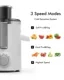 Extractor de zumo centrífugo de frutas y verduras, máquina compacta de 3 velocidades, fácil de usar y limpiar, color blanco, novedad