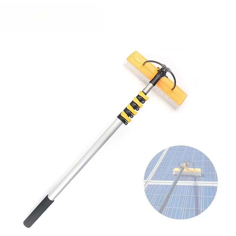 

Window Solar Panels Photovoltaic Panels Window Cleaning Equipment Long Handle Telescopic Rod Cleaning Brush