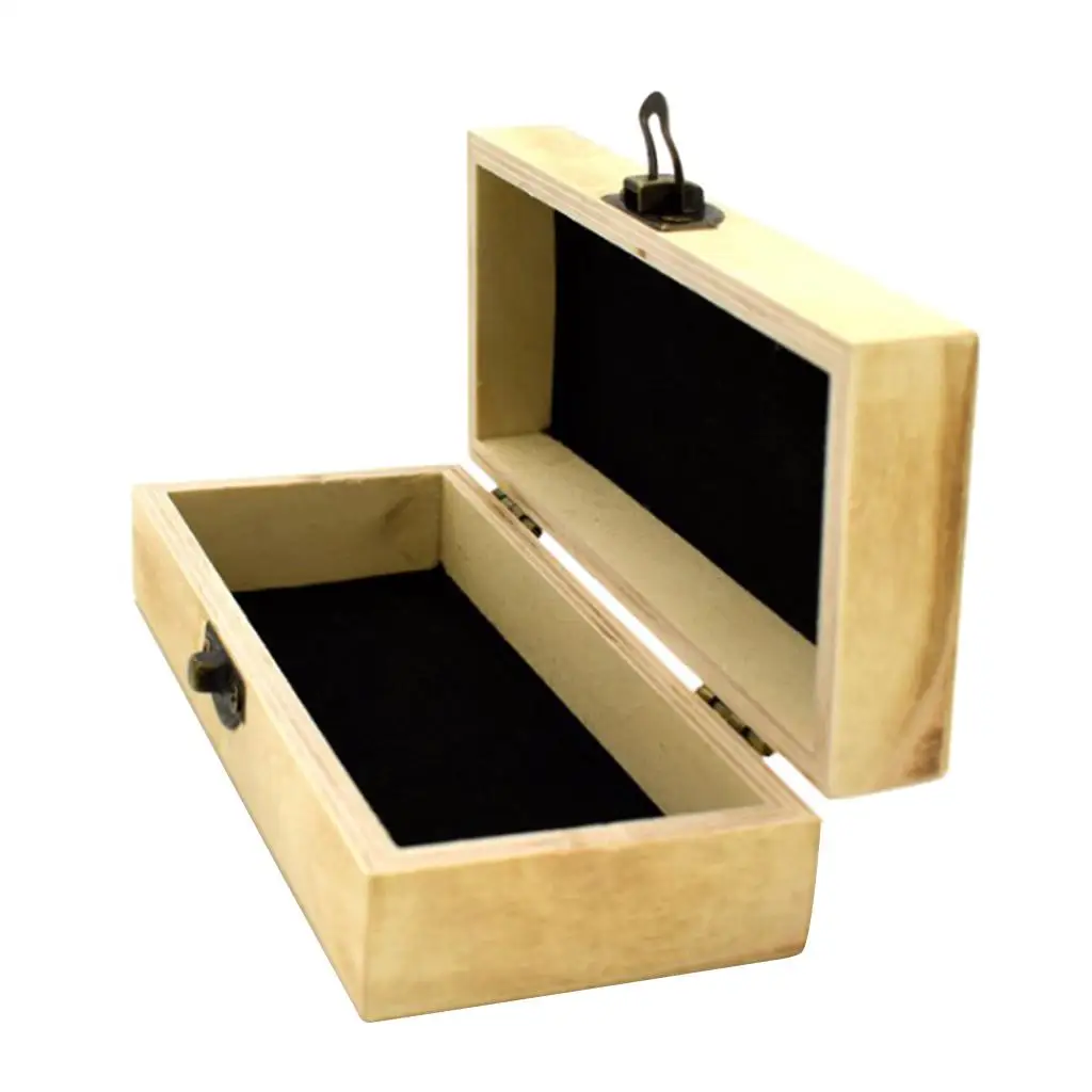 Caja para gafas hecha a mano, estuche protector para gafas de sol de madera de bambú, 16,5 x 6,9 x 4,6 cm