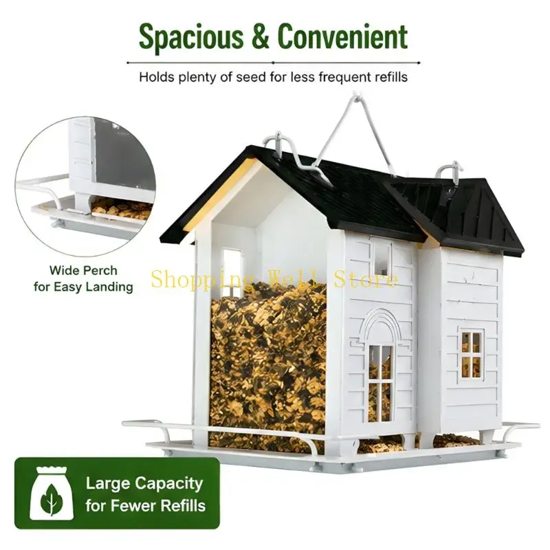 KX4B Outdoor Sun Operated Bird Nourishment Unit With 200mAh Battery And Weather Resistant Coating For Yard