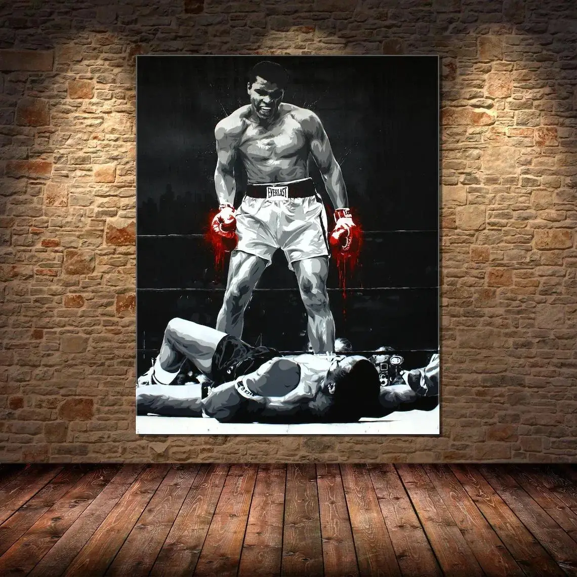 Muhammad Ali-Póster artístico de boxeo deportivo moderno, impresión Vintage para decoración de pared de salón, imagen decorativa para el hogar, arte de pared