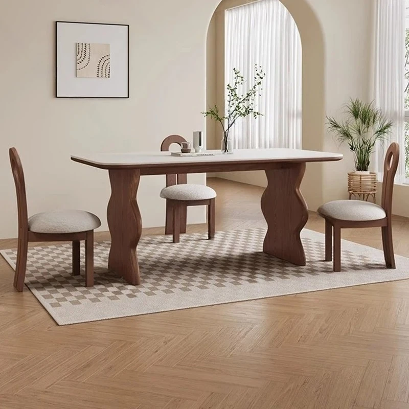 

For Portable Lounge Dining Table Restaurant Chairs Study Modern Dining Table Lounge Salon Designer Mesas Comedor Home Furniture