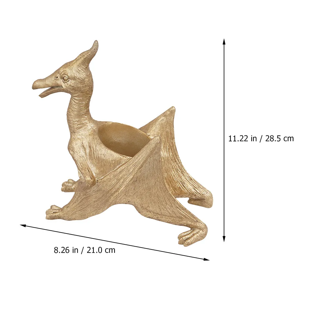 Mini Dinosaur Resin Flower Pot for Succulents – Eco-Friendly Desktop Garden Decor