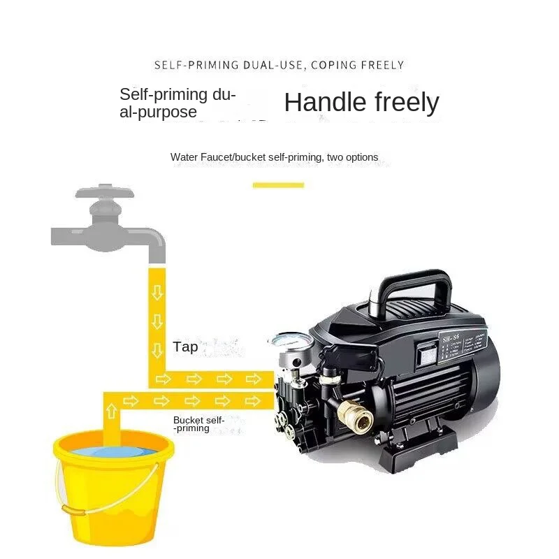 High-quality 3000W Portable Ultra High Pressure Car Washing Machine 220V High Power Washer Machine With Brush Water Gun Wat