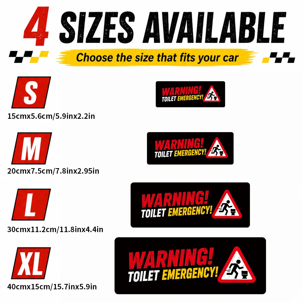 Funny Car Stickers Waterproof Vinyl Bumper Decals Humorous Warning Quotes for Rear Window Body Cars Trucks SUVs Multiple Styles