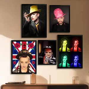 소년 조지 캔버스 아트 포스터, 벽 예술 그림 프린트, 현대 가족 침실 장식 포스터, 장식적인 그림 8 최고의 영업 소년 조지 -8