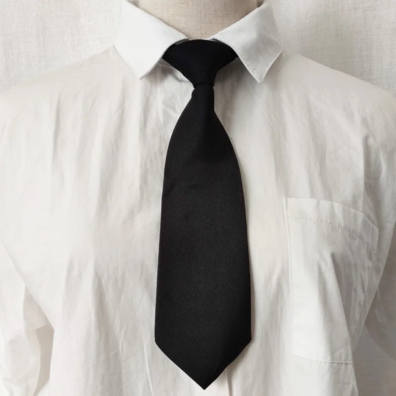 

Twill solid black long and short suit for photography props, paired with shirt, hand tied, free tie set