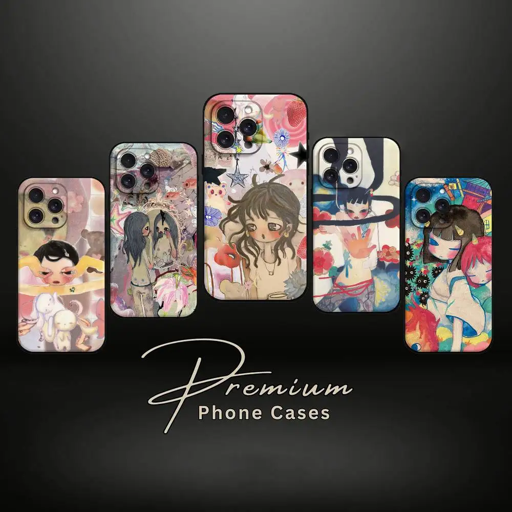 

Противоударный чехол для телефона Aya Takano для iPhone 17, 11, 13, 15, 14, 16 Pro Max 12, Mini 7, 8 Plus XR X XS, матовый чехол для телефона