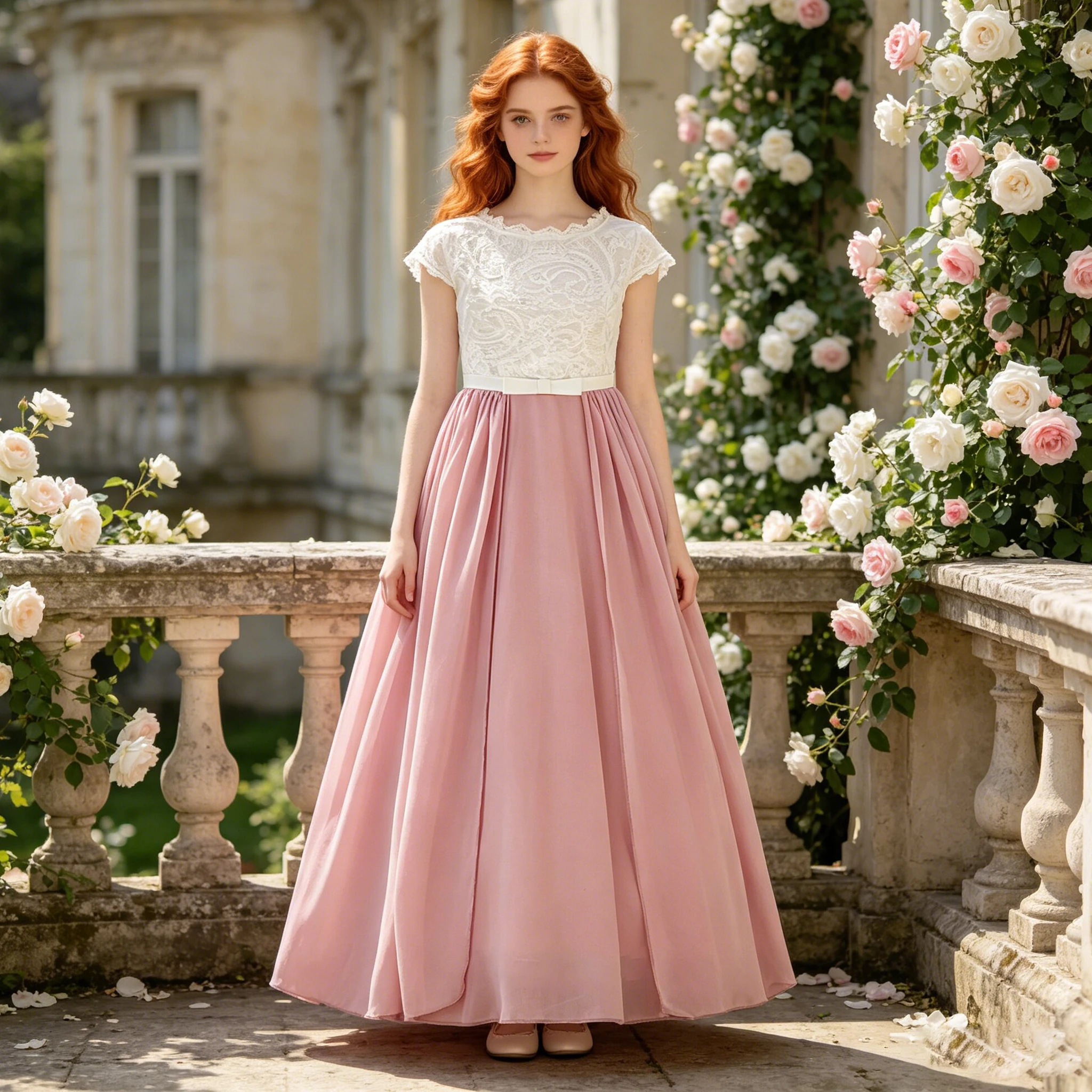 

Summer Lace Flower Bridesmaid Party Girls Dress Elegant Wedding Birthday Princess Evening Dresses for Girls Graduation Prom Gown