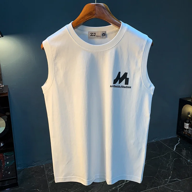 Summer vest men's 3D printed loose sleeveless top thin