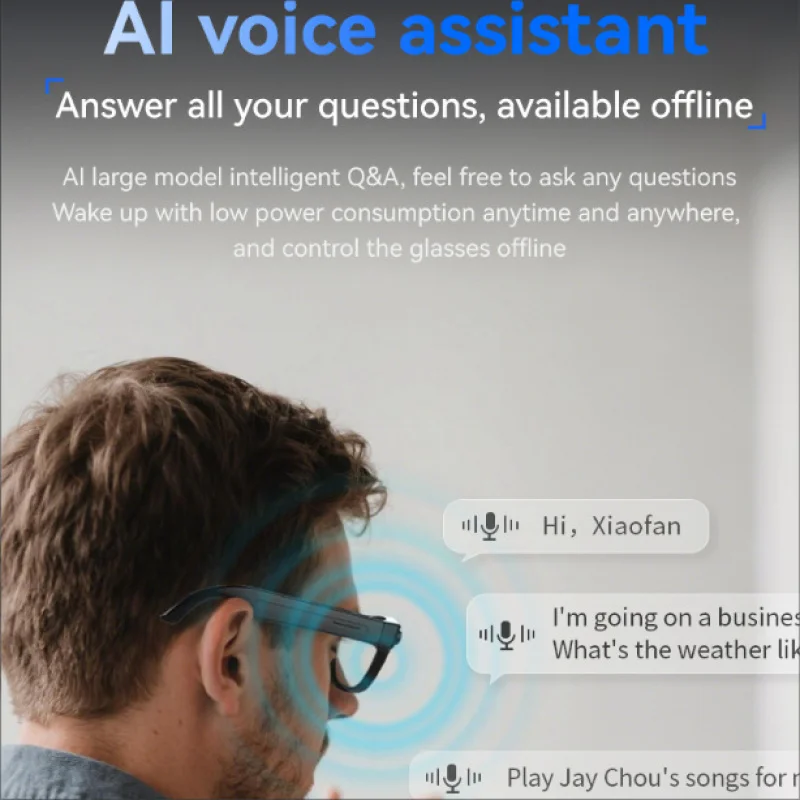 

Smart Bluetooth Glasses Full Frame One-Click Multi-Language Portable Navigation Translation G