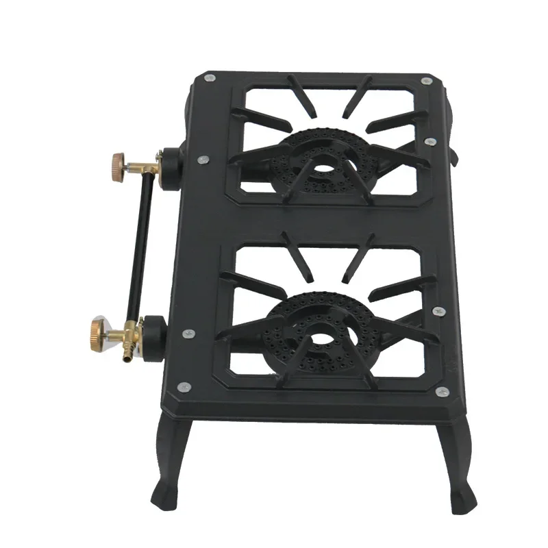 Cast Iron Household Large Firepower Natural Gas Stove Outdoor Camping Barbecue LPG Stove