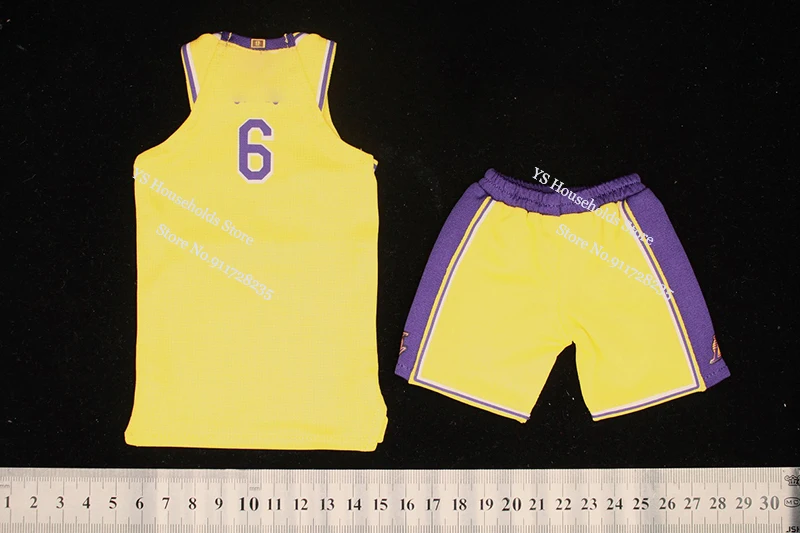 1/6 Basketball Player Mini Jersey Set Delicate Shoes Accessory Number Logo Print Clothes Ornamnet Toy For 12