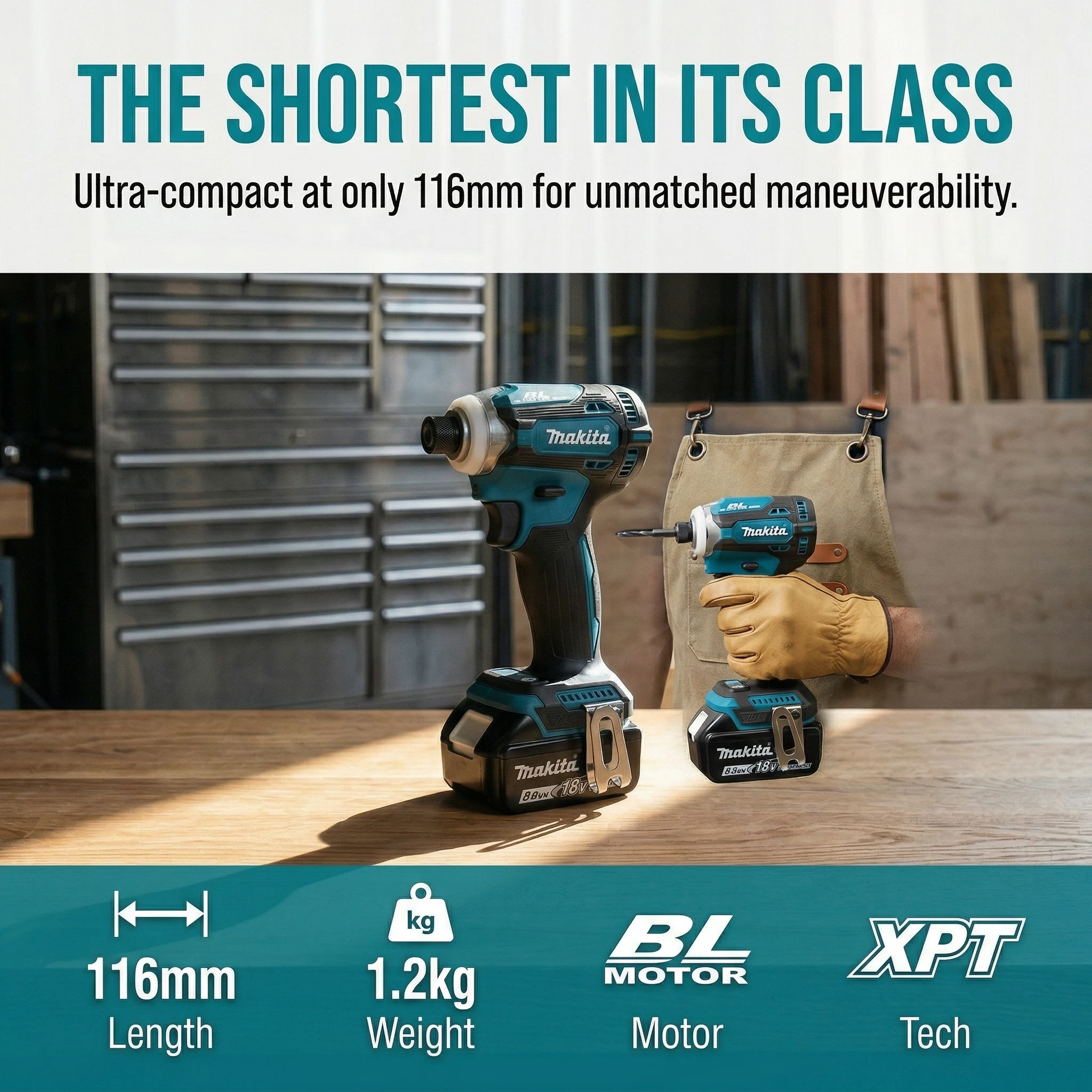 

Makita DTD171 Brushless Impact Driver:Cordless Power Tools,18V BL Motor,LED WorkLight RechargeableScrewdriverDrills,BareToolUnit