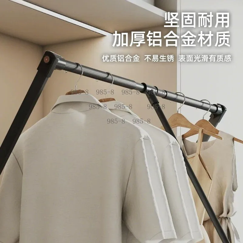 Automatic Return Pull Down Wardrobe Lift Hanger, Closet Pull-Down Garment Storage Hardware