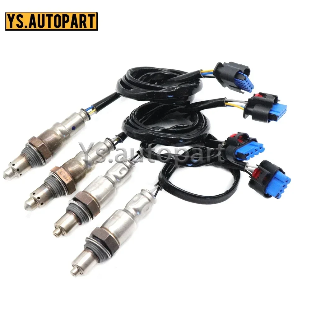 4PCS JL3A-9G444-AC JL3Z-9F472-B Upstream+Downstream Air Fuel Ratio Lambda O2 Oxygen Sensor Fits For 2018-2020 Ford F-150 5.0L