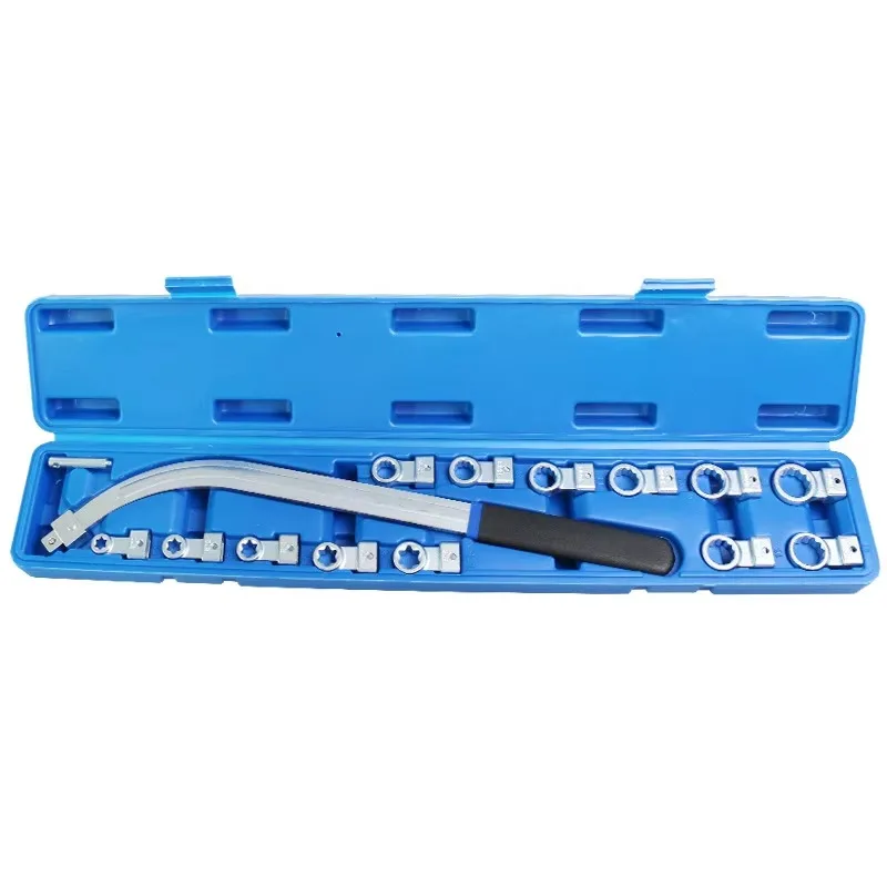 15PCS Car Engine Repair Tools Adjustable Wrench Pulley Idler Tension Special Disassembly Tools for Auto Repair
