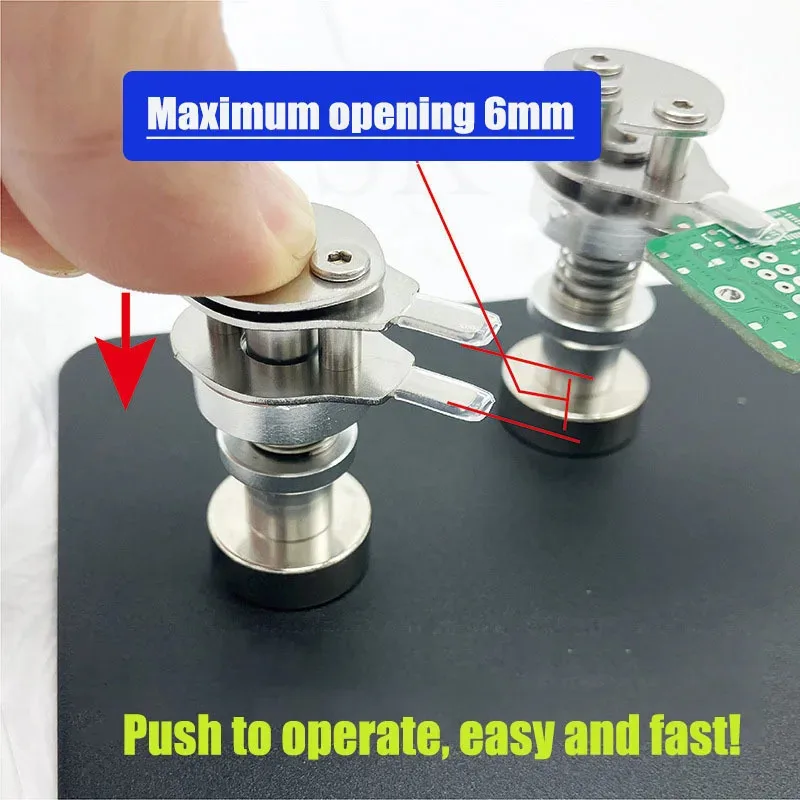 

Small Board Fixing Motherboard Components Precision Spring Clamp Welding Mini PCB Clip Electronic Production Repair
