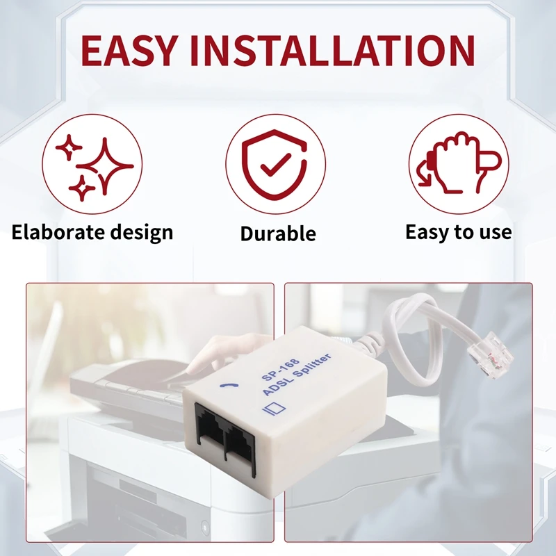 2Pcs Dsl Filter Spl…