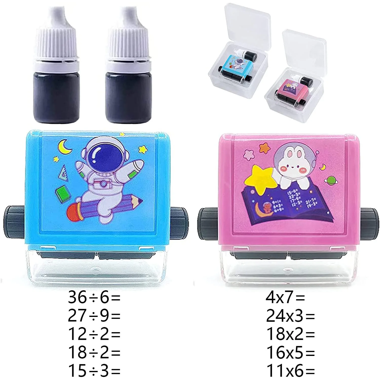 

Math Roller Stamp for Addition Subtraction Multiplication Division Rolling Number Practice Stamp Digital Teaching Stamp