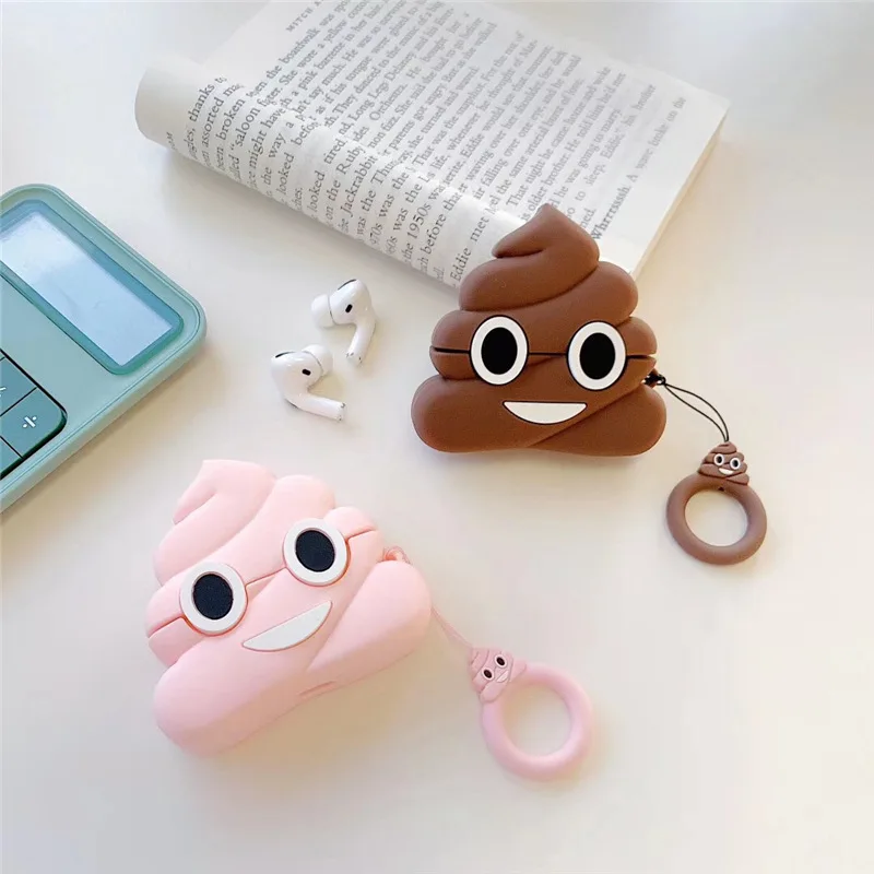 

For Airpods 3 Case 2021,Funny 3D Poop Case For Airpods 3rd Generation Case, Soft Bluetooth Earphone Case For Apple Airpods