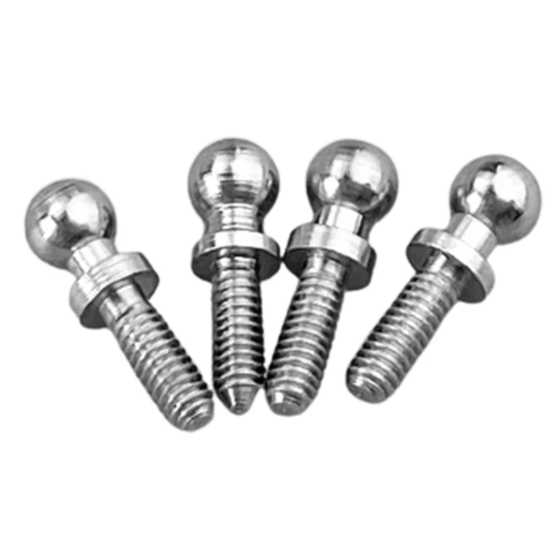 4Pcs Metal Ball Head Screw Kits K989-10 For Wltoys K969 K979 K989 K999 P929 P939 284131 1/28 RC Car Spare Parts