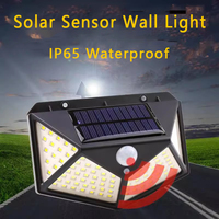 1/2/4/PCS 100LED Wall Lights IP65 Waterproof Outdoor Solar Lamp Motion Sensor Solar Powered Sunlight Street Light for Garden