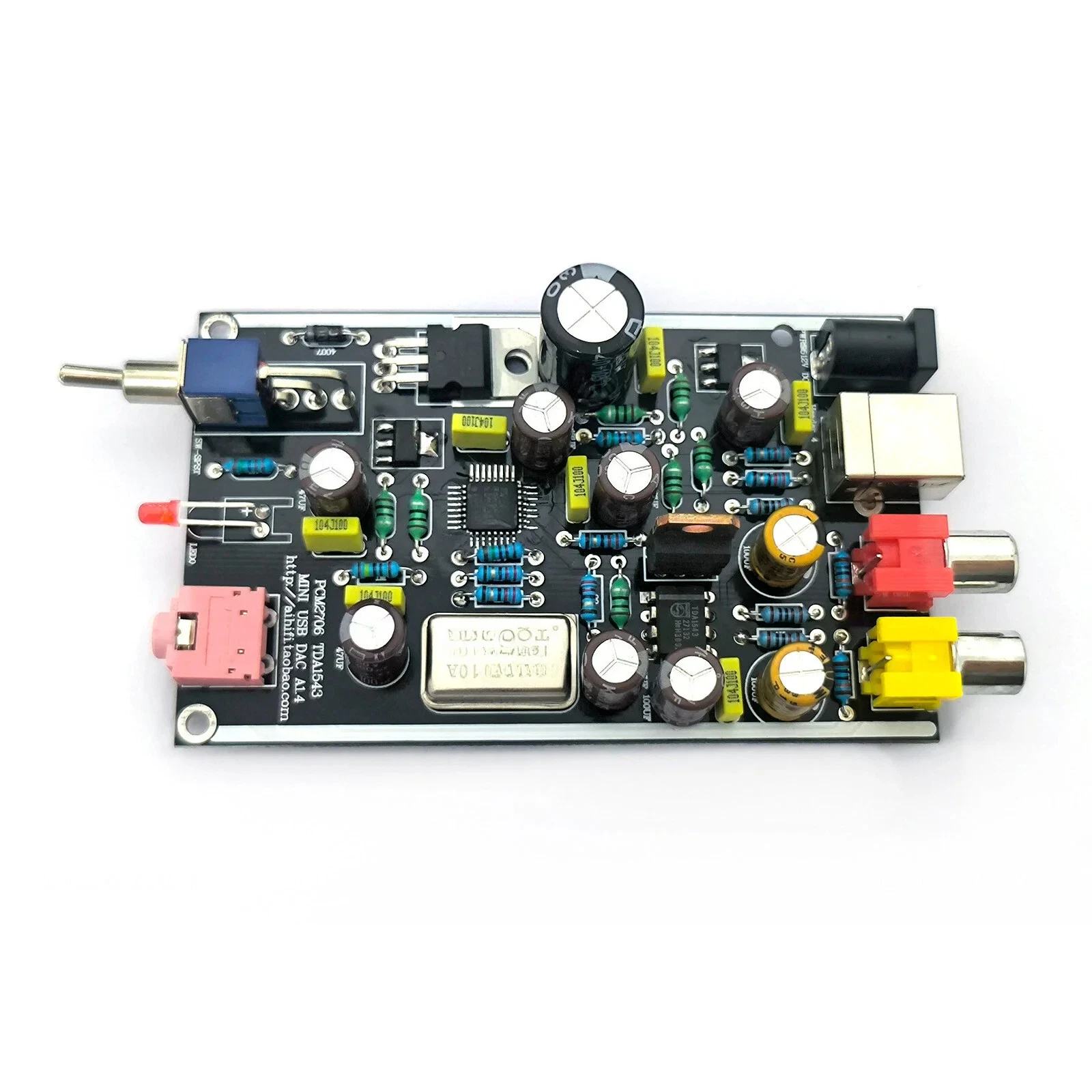 Adapted for 1pc USB PCM2706/2707 I2S TDA1543 DAC Audio Decoder