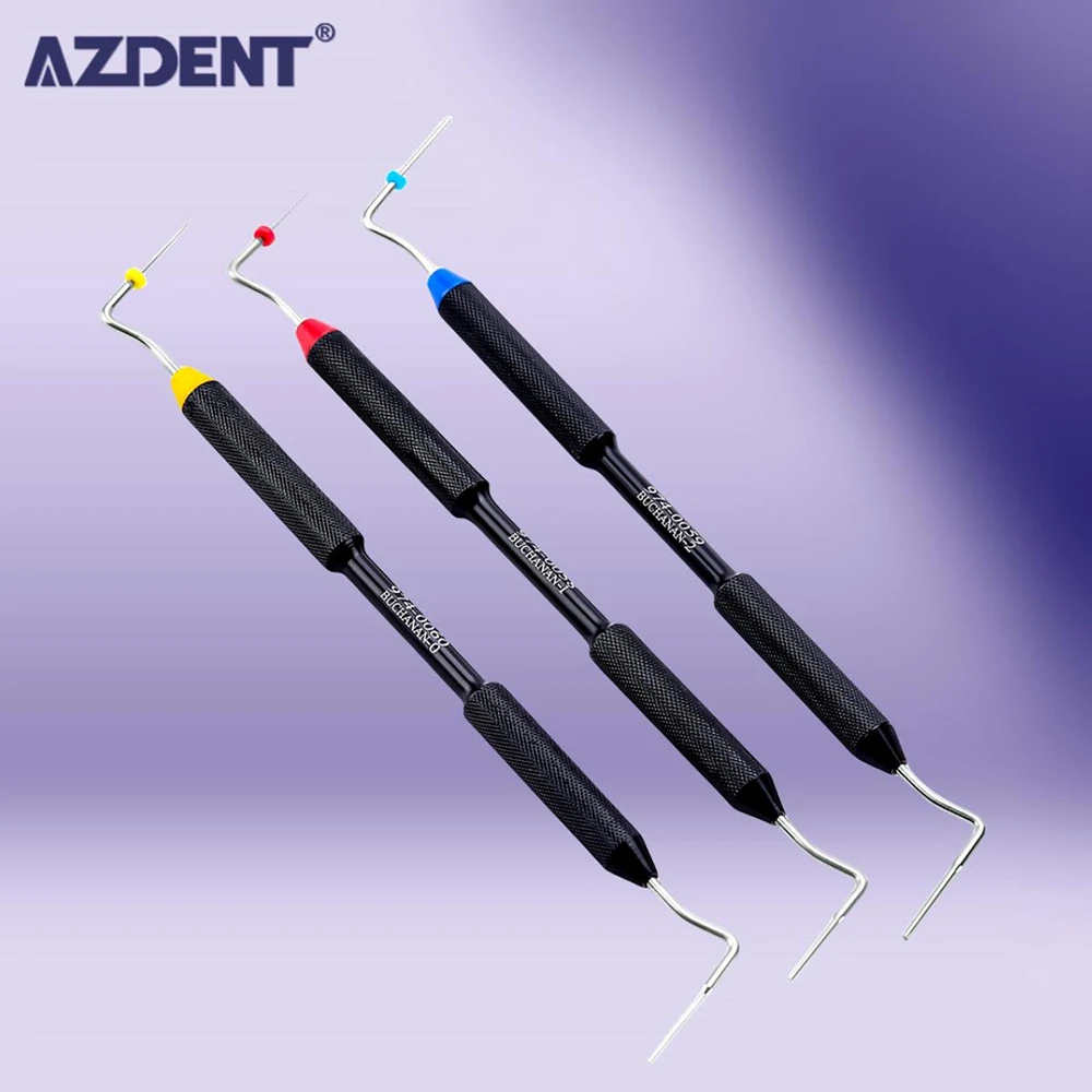 AZDENT Dental Endo Hand Plugger Fill Instrument NITI Tip #0 #1 #2 dentysta stomatologia narzędzia