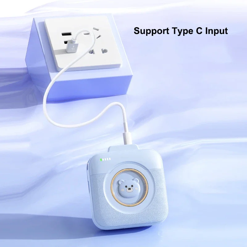 بطارية احتياطية صغيرة PD20W سريعة الشحن بقدرة 20000 مللي أمبير في الساعة مدمجة في كابل لهاتف آيفون 16 وهواوي وشاومي باور بانك شاحن محمول