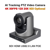 12x 20x Optical IP SDI Onvif USB HDMI 4K 30fps POE Camera live streaming Vmix OBS church education PTZ Telehealth Room Camera