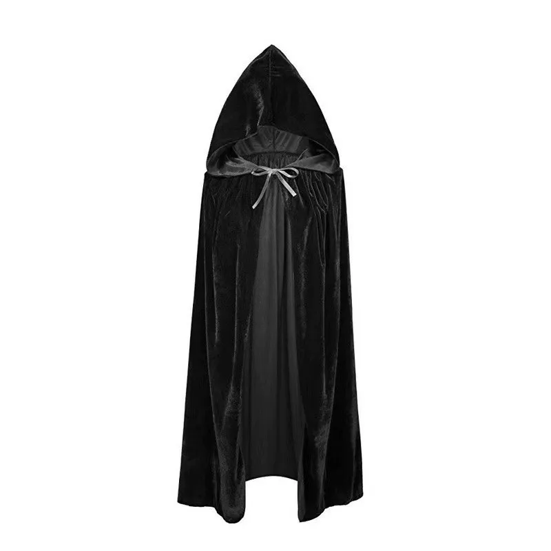 

ZAWALAND Halloween Witch Cloak Hooded Disguise Costume Unisex Carnival Dress Up Party Cosplay Witch Outfits Devil Cloak